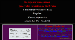 Desktop Screenshot of 1939.agresja.sowiecka.konstantynowicz.info